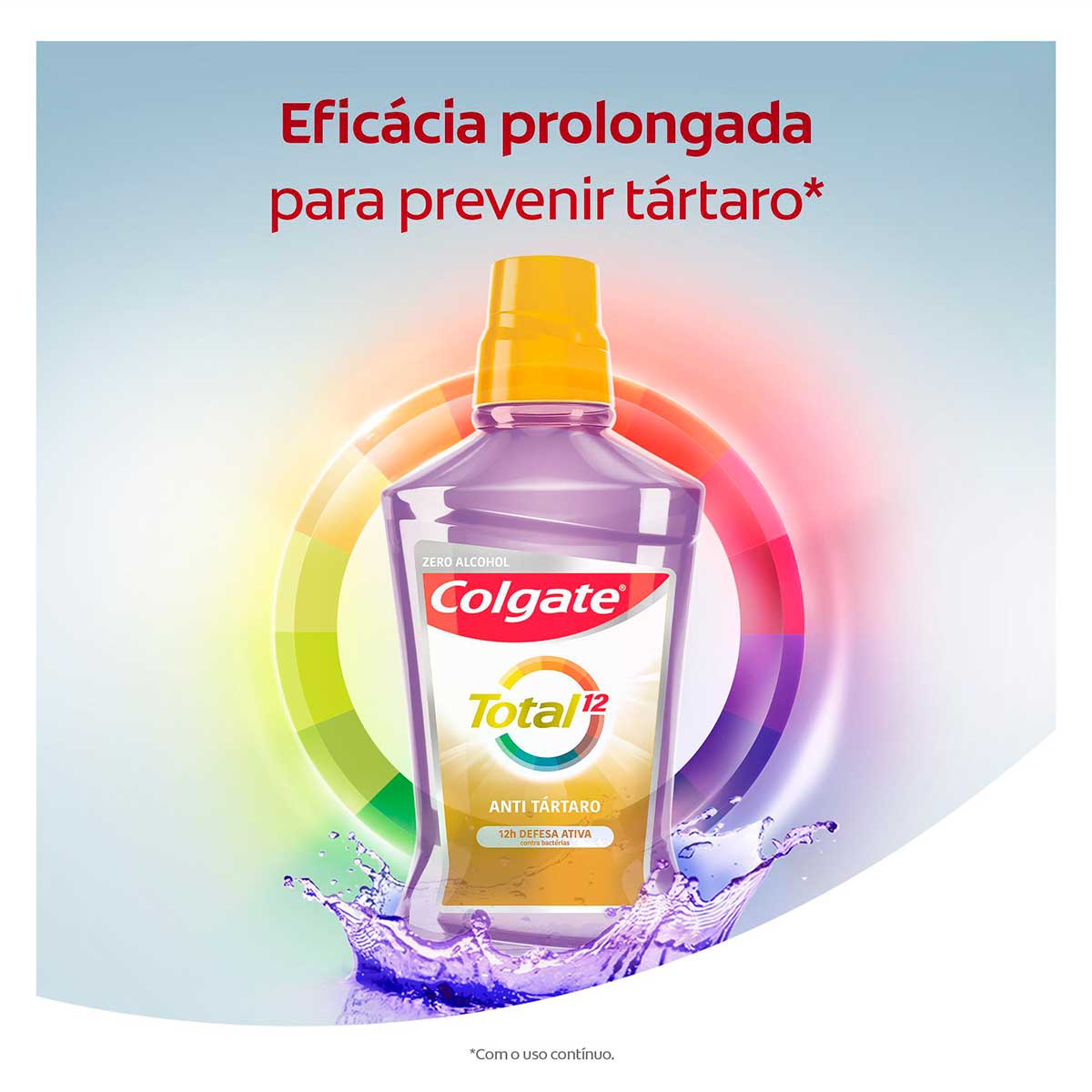 Encontraproduto.com.br - Enxaguante Bucal Colgate Total 12 Anti Tartaro Zero Álcool 250ml