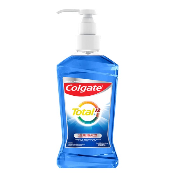 Encontraproduto.com.br - Enxaguante Bucal Colgate Total 12 Clean Mint 2L - Colgate