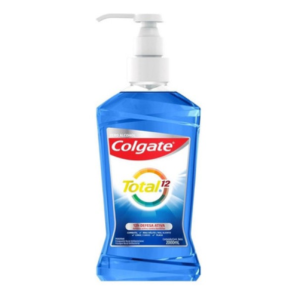 Encontraproduto.com.br - Enxaguante Bucal Colgate Total 12 Clean Mint 2L - Colgate