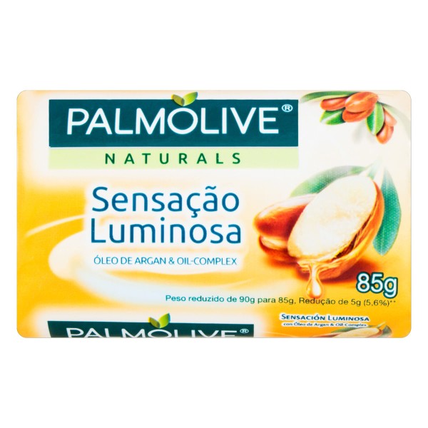 Sabonete em Barra Palmolive Naturals Sensação Luminosa Óleo de Argan & Oil-Complex 85g