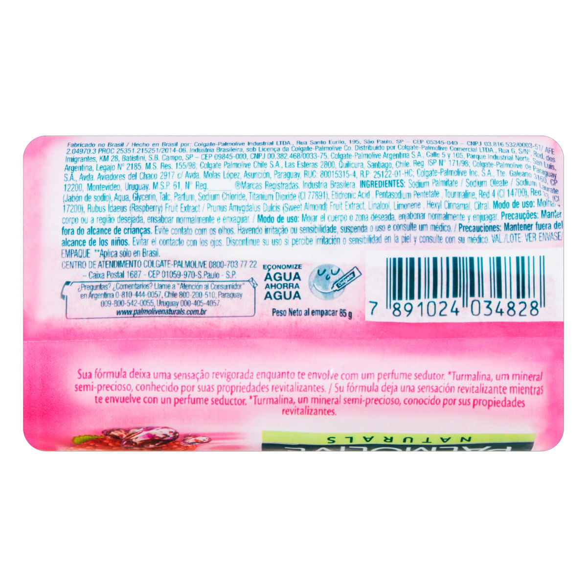 Encontraproduto.com.br - Sabonete em Barra Palmolive Naturals Segredo Sedutor c/ Framboesa e Turmalina  85g