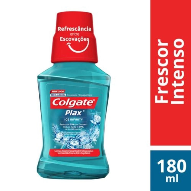 Antisséptico Bucal Plax Ice Infinity Colgate - 180ml