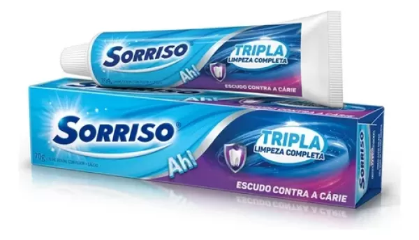 Creme Dental Sorriso Tripla Limpeza Completa 70G