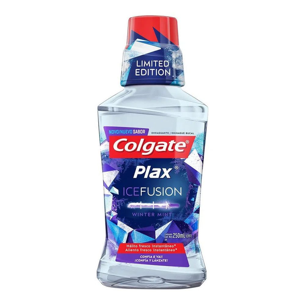 Encontraproduto.com.br - Solução Bucal Colgate Plax Ice Fusion Clear 250ml