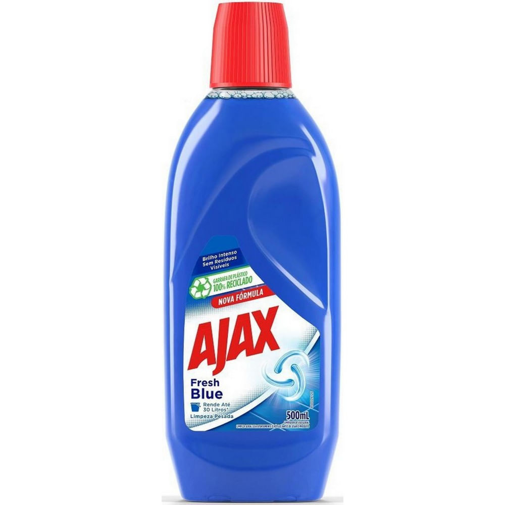 Encontraproduto.com.br - Limpador de Uso Geral Limpeza Pesada Fresh Blue Ajax Frasco 500ml
