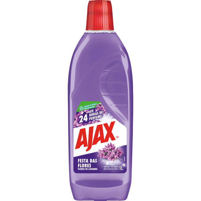 Encontraproduto.com.br - Limpador Perfumado Ajax Festa das Flores Detergente de Uso Geral Floresde Lavanda Frasco 1l