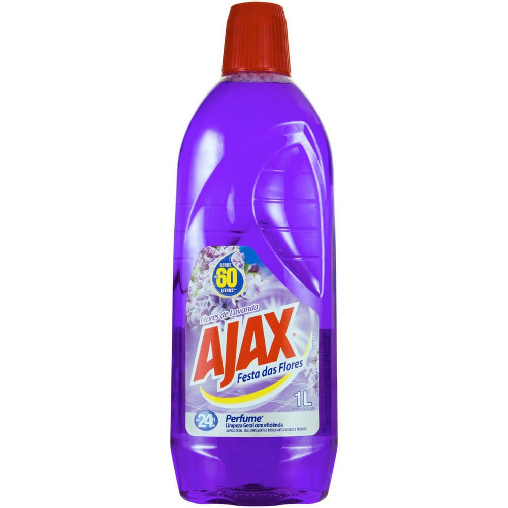 Encontraproduto.com.br - Limpador Perfumado Ajax Festa das Flores Detergente de Uso Geral Floresde Lavanda Frasco 1l