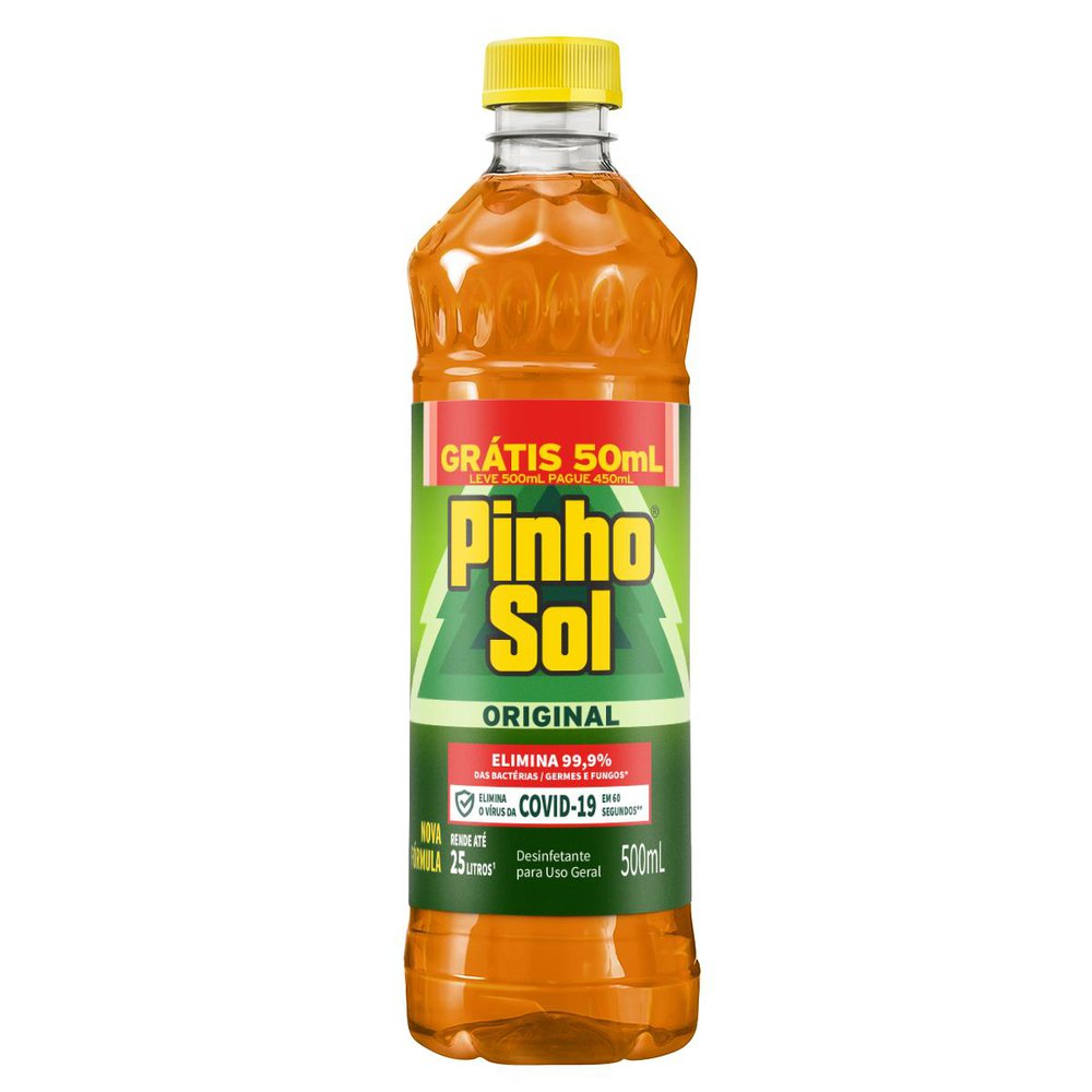 Encontraproduto.com.br - Desinfetante Pinho Sol Original Frasco com 500ml