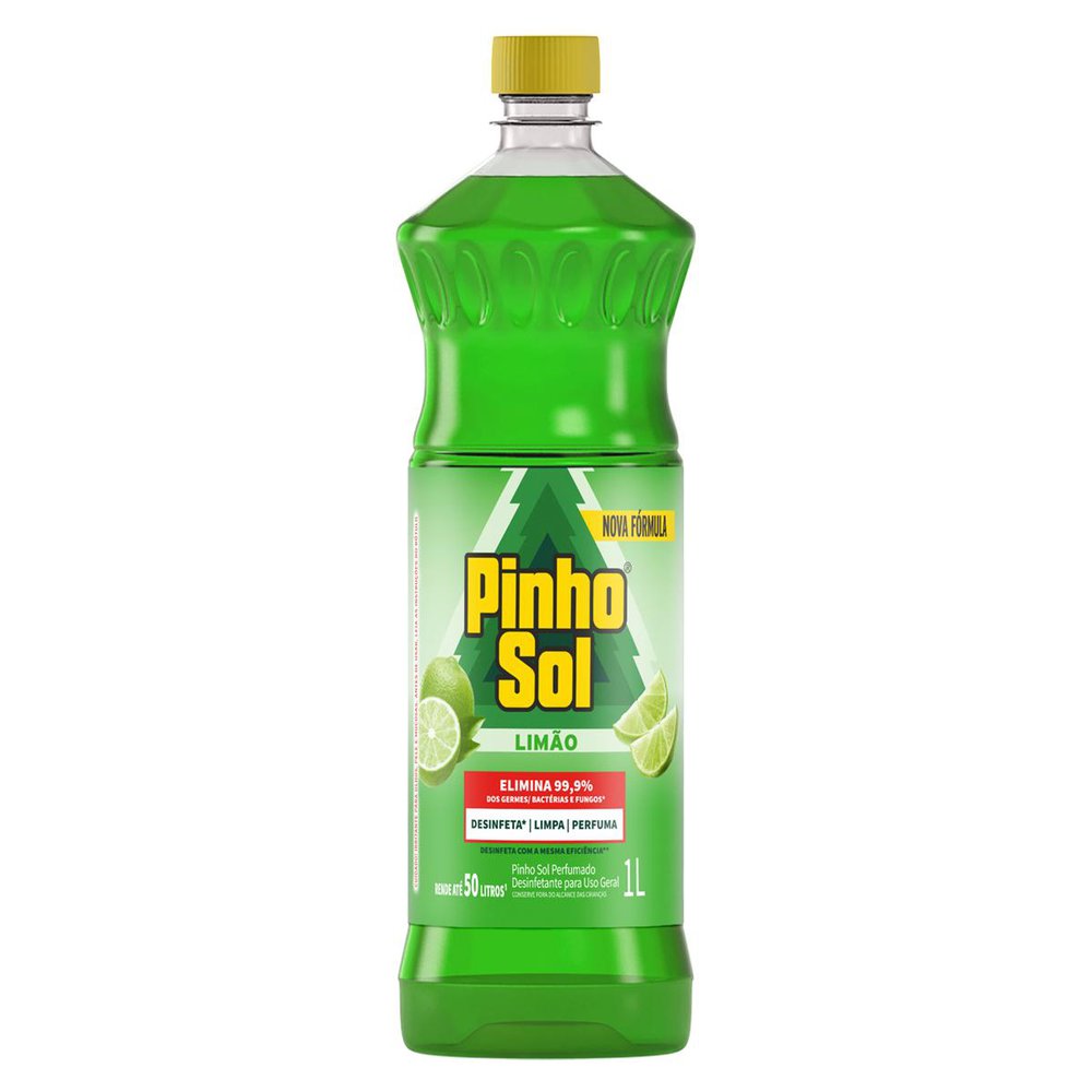 Encontraproduto.com.br - Desinfetante para Uso Geral Perfumado Limão Pinho Sol Frasco 1l