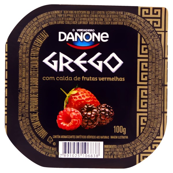 Encontraproduto.com.br - Iogurte Grego Danone Frutas Vermelhas 100g