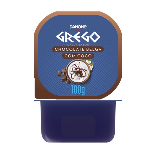 Encontraproduto.com.br - Iogurte Grego Danone com Calda de Chocolate Belga e Coco 100g