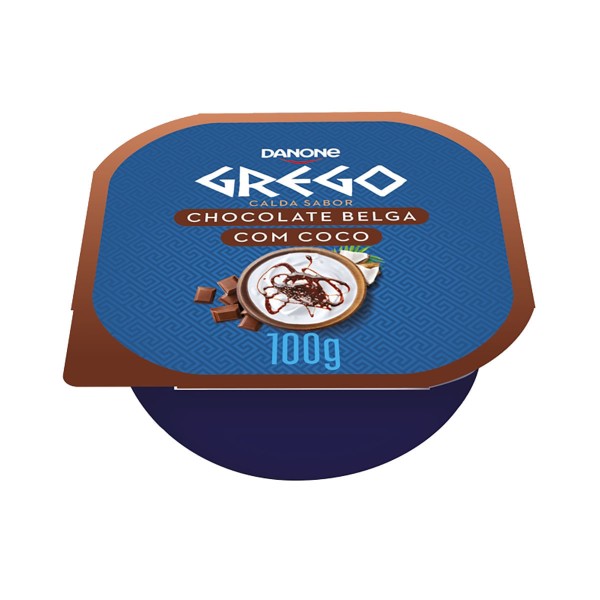 Encontraproduto.com.br - Iogurte Grego Danone com Calda de Chocolate Belga e Coco 100g