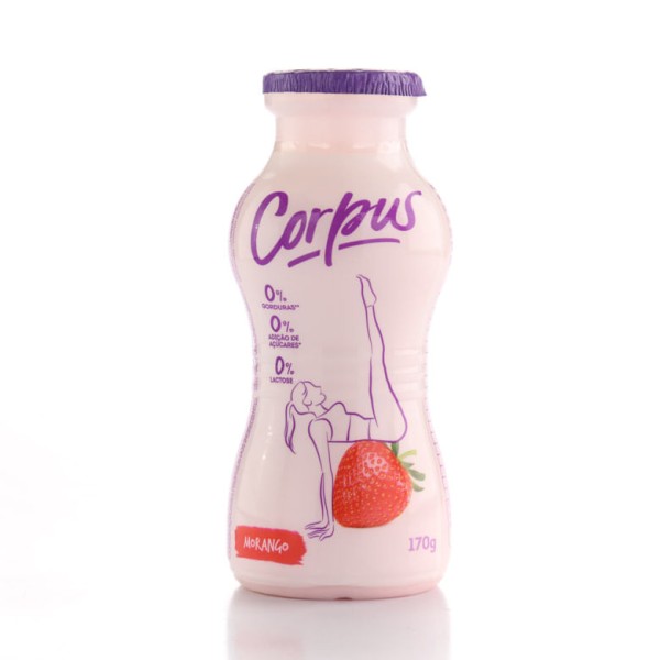 Iogurte Líquido Corpus 0% Morango 170g