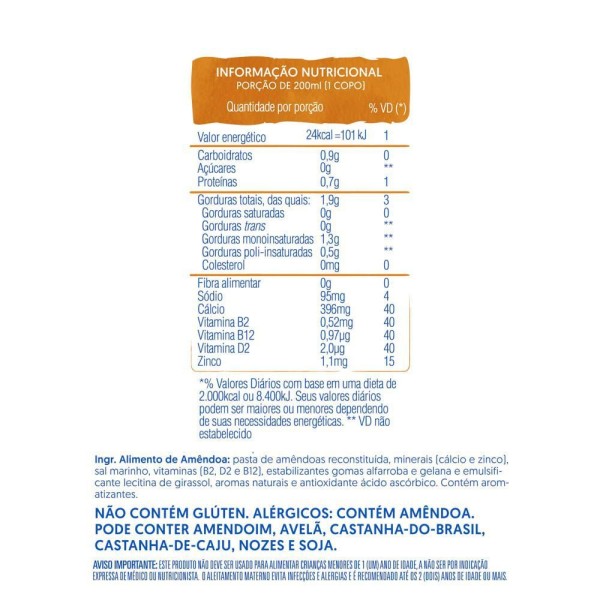 Encontraproduto.com.br - Silk amêndoa sem açúcar 1L - Danone