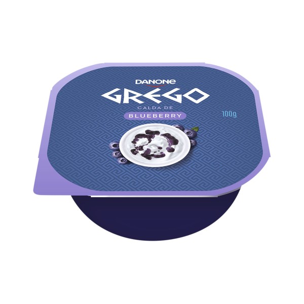 Encontraproduto.com.br - Iogurte Integral Grego Calda Blueberry Danone Pote 100g