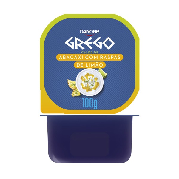 Encontraproduto.com.br - Iogurte Integral Grego Calda Abacaxi com Raspas de Limão Danone Pote 100g