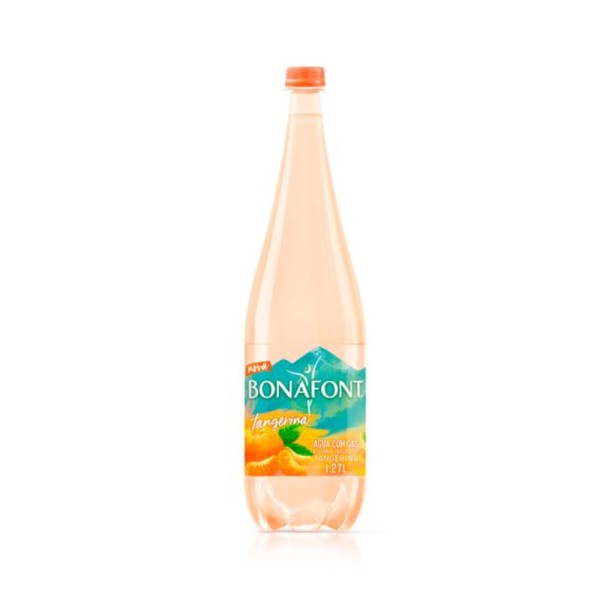 Encontraproduto.com.br - Agua Min Bonafont C Gas Tangerina 1,27l