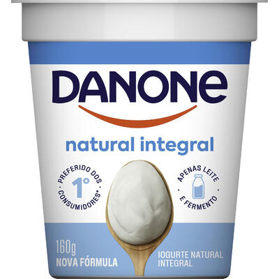Encontraproduto.com.br - Iogurte Natural Danone Integral Copo com 160g