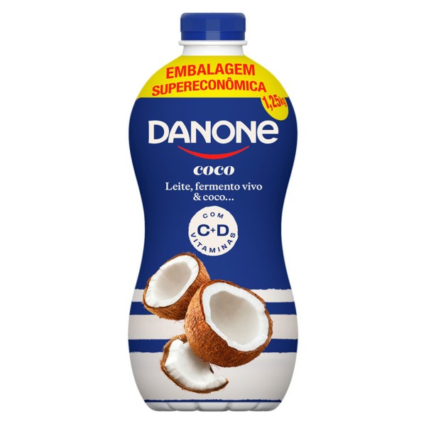 Encontraproduto.com.br - Iogurte Parcialmente Desnatado Danone Coco Garrafa 1.25kg EmbalagemSupereconômica