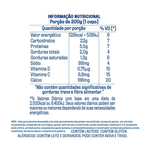 Encontraproduto.com.br - Iogurte Parcialmente Desnatado Danone Coco Garrafa 1.25kg EmbalagemSupereconômica