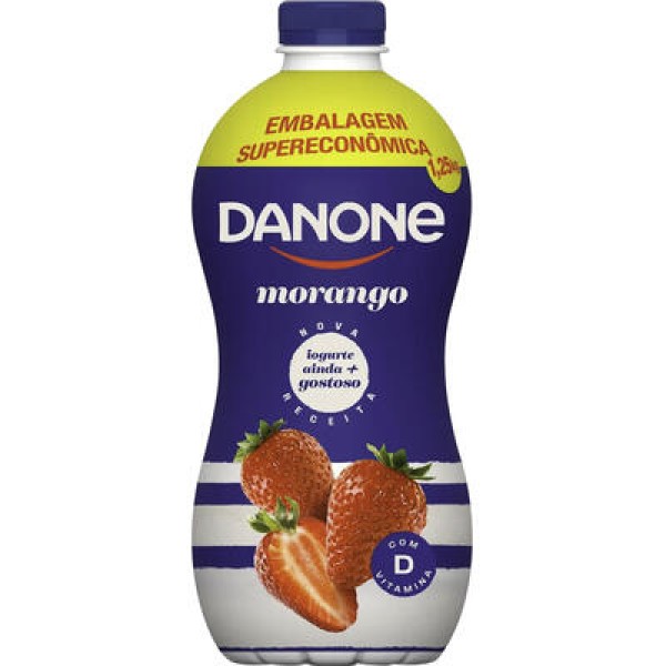 IOGURTE LÍQUIDO PARC DESNATADO DANONE MORANGO 1,25KG