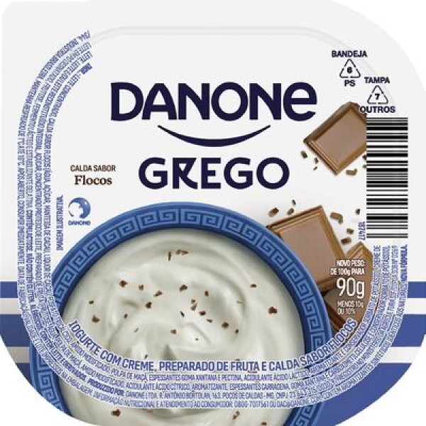 Iogurte Grego Danone Flocos Unidade com 90g