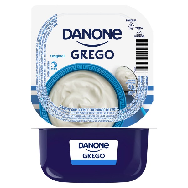 Encontraproduto.com.br - Iogurte Grego Danone Tradicional Unidade com 90g