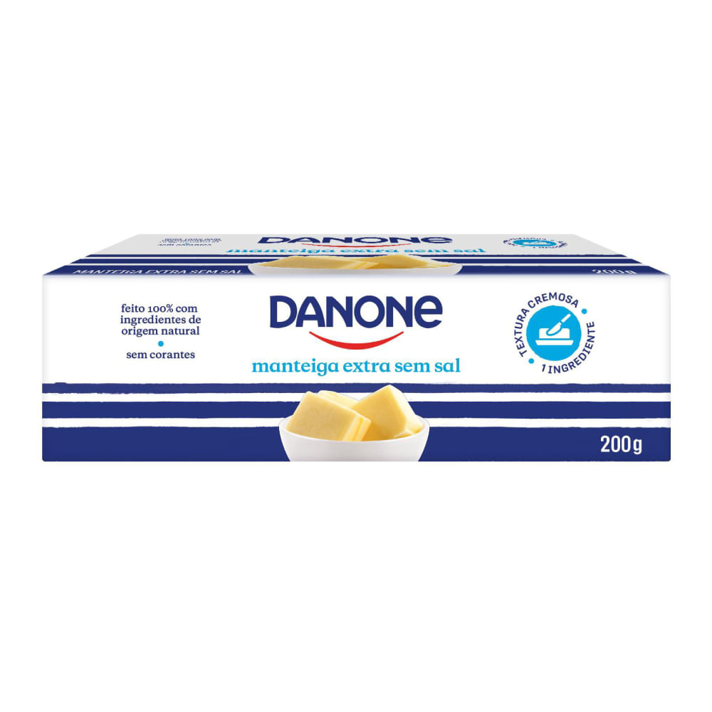Manteiga Danone Extra sem Sal 200g