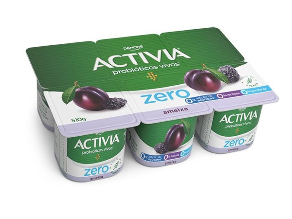 Iogurte Probiótico Activia Zero Lactose Ameixa 510g