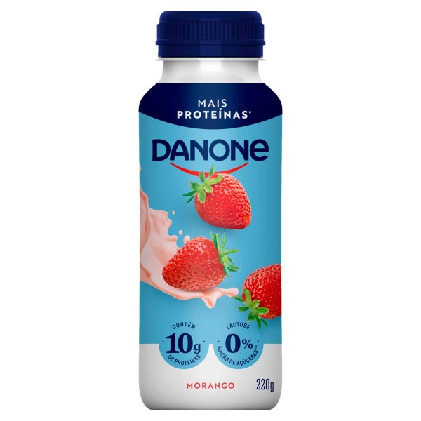 Encontraproduto.com.br - IOGURTE LIQUIDO DANONE COM PROTIEIN MORANGO 220ML