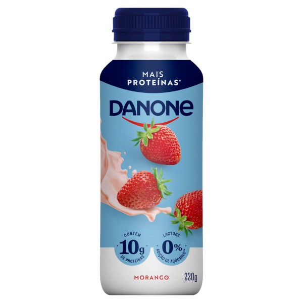 Encontraproduto.com.br - IOGURTE LIQUIDO DANONE COM PROTIEIN MORANGO 220ML