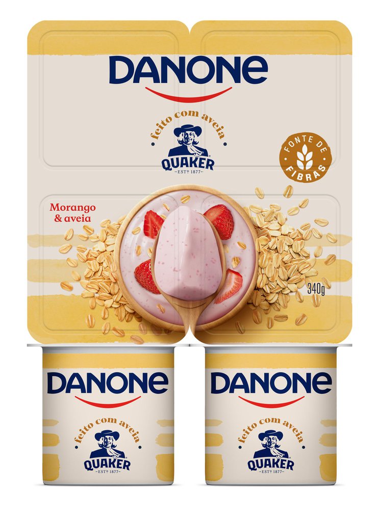 Encontraproduto.com.br - Danone Polpa Morango com Aveia Quaker® 340g
