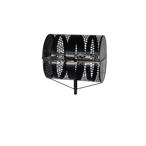 Encontraproduto.com.br - Lixeira De Rua Com Tampa Para Calçada Passeio 50cm Abaulada 50x50x60cm