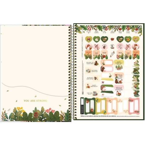 Encontraproduto.com.br - Caderno Espiral Foroni Universitário Capa Dura Kolor 10 Matérias 160 Folhas - Embalagem Com 4 Unidades (sortidos)
