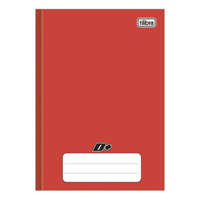 Encontraproduto.com.br - Caderno Linguagem Brochura 48 Folhas Vermelho D+ Capa Dura