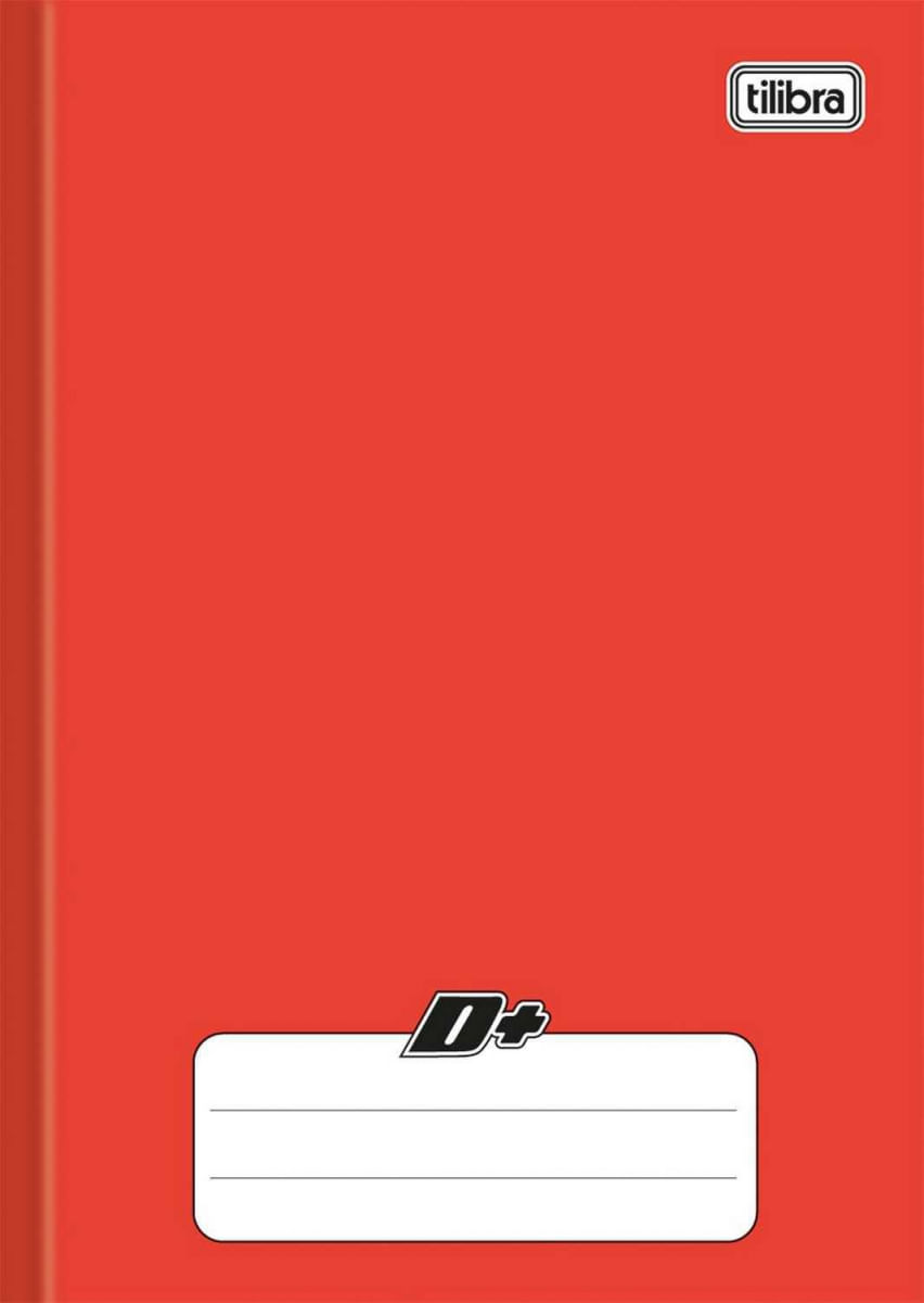 Encontraproduto.com.br - Caderno Linguagem Brochura 48 Folhas Vermelho D+ Capa Dura