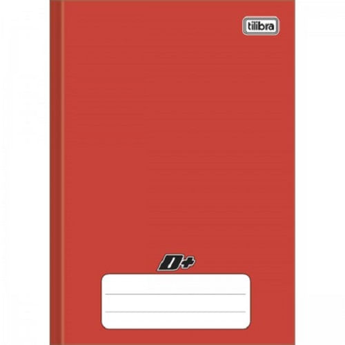 Caderno Linguagem Brochura 48 Folhas Vermelho D+ Capa Dura