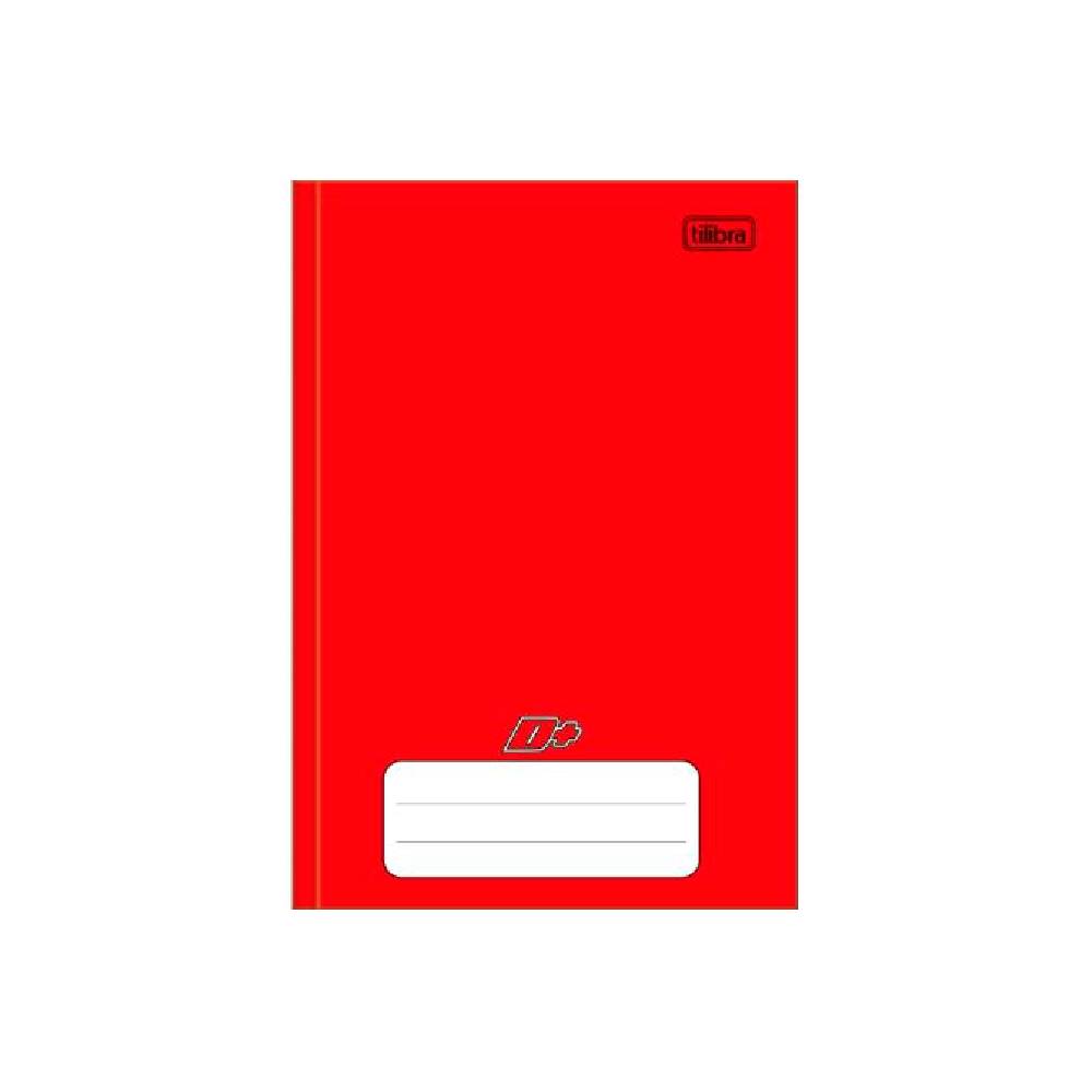 Encontraproduto.com.br - Caderno Linguagem Brochura 48 Folhas Vermelho D+ Capa Dura