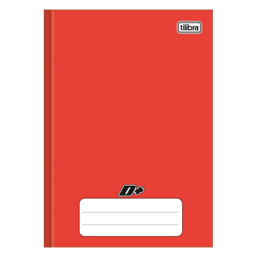 Encontraproduto.com.br - Caderno Linguagem Brochura 48 Folhas Vermelho D+ Capa Dura