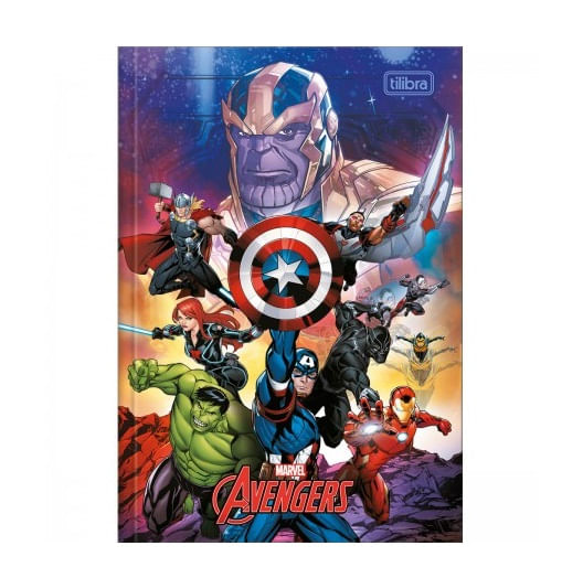Caderno De Linguagem Brochura Avengers 48 Folhas