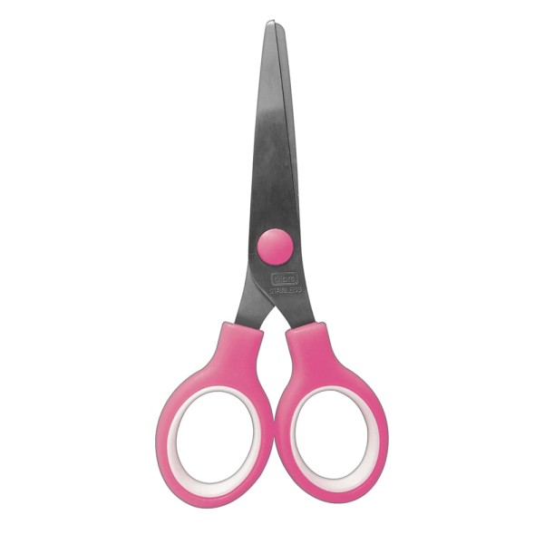 Encontraproduto.com.br - Tesoura Escolar - Rosa - 132 MM - Tilibra