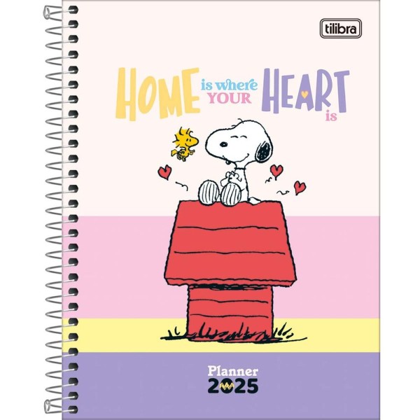 Encontraproduto.com.br - Planner 2025 Snoopy Espiral