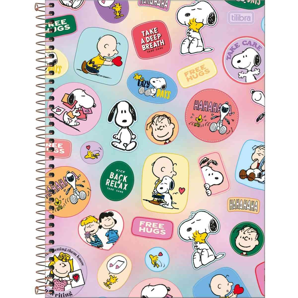 Caderno Espiral Tilibra 01 Matéria Snoopy Sortido - 308234