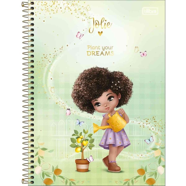 Encontraproduto.com.br - Caderno Espiral Capa Dura Universitário 1 Matéria Jolie 80 Folhas - Tilibra