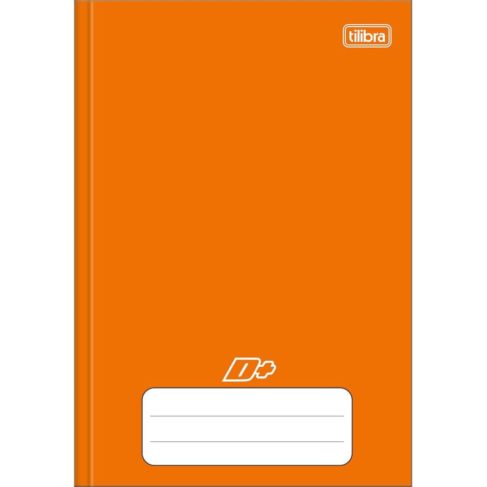 Caderno Linguagem Broch 48 Folhas Capa Dura Laranja D+