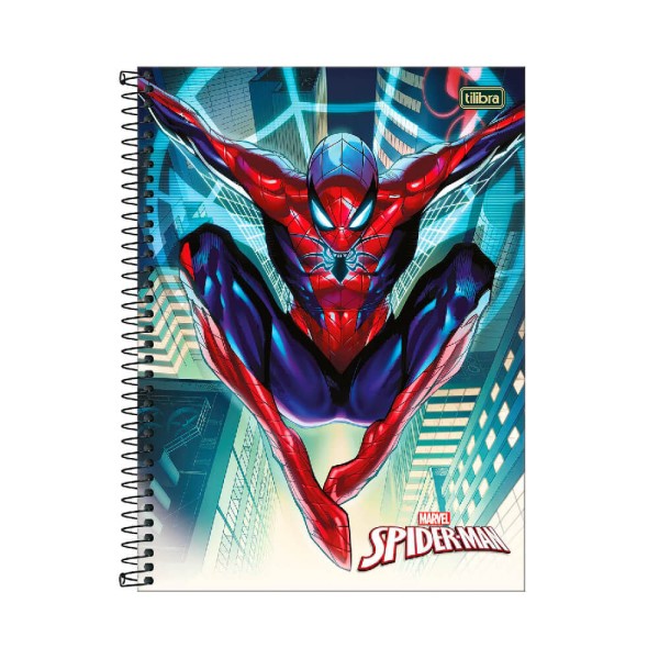 Encontraproduto.com.br - Caderno Universitário 10 Matérias Spider Man Game 160f Sortido - Tilibra