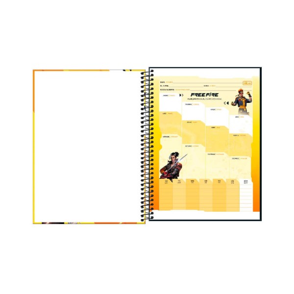 Encontraproduto.com.br - Caderno Univ CD 16Mat Free Fire 256Fls Tilibra