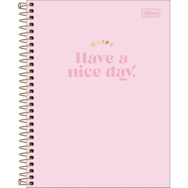 Caderno Espiral Capa Dura A4 Happy 1 Matéria Sortido - Tilibra