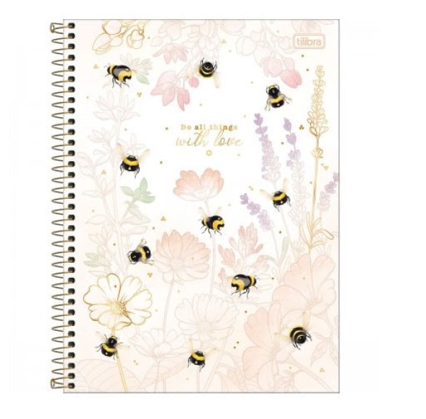 Encontraproduto.com.br - Caderno Universitário 10 Matérias 160 Folhas Honey Bee