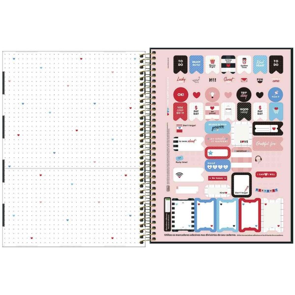 Encontraproduto.com.br - Caderno Tilibra 10 Matérias West Village Capa Dura 160f